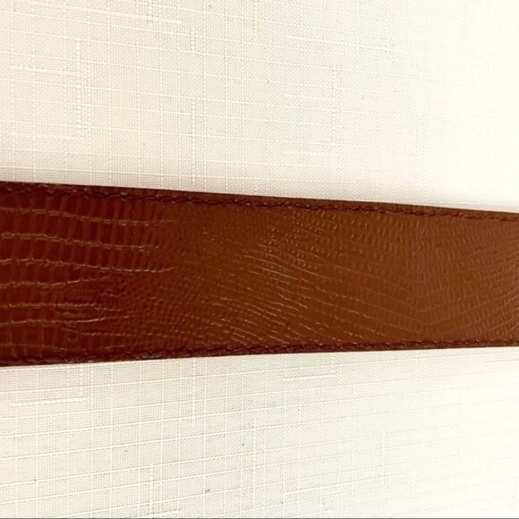 Vintage Snakeskin Embossed Faux Leather Wide Belt Womens Sz 11/12 by SOTA - Picture 5 of 6